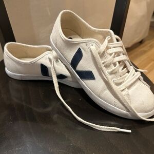 Veja Canvas Sneakers White with Navy